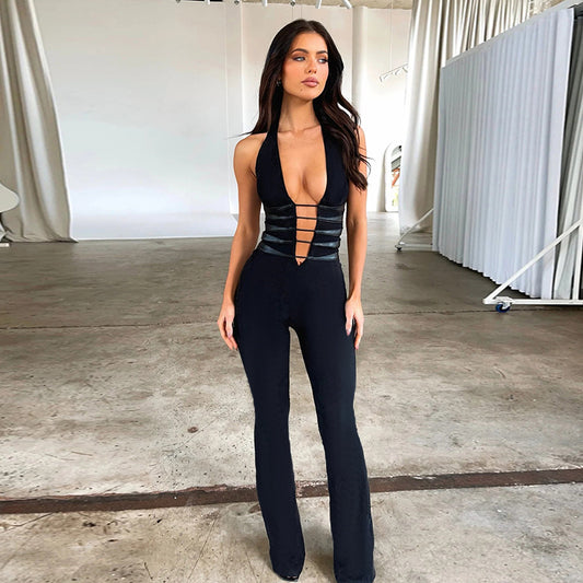 Hot Hollow Backless Jumpsuit