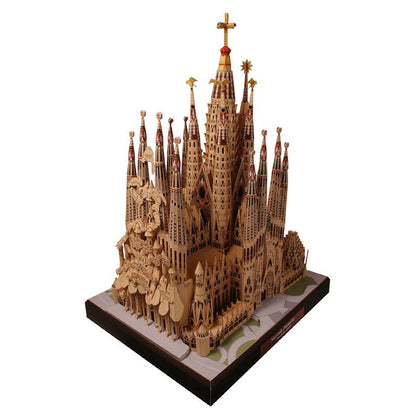 ON SALE!!! 505 OFF!!! Spain Sagrada Familia DIY 3D Paper Model Building Kit Cardboard