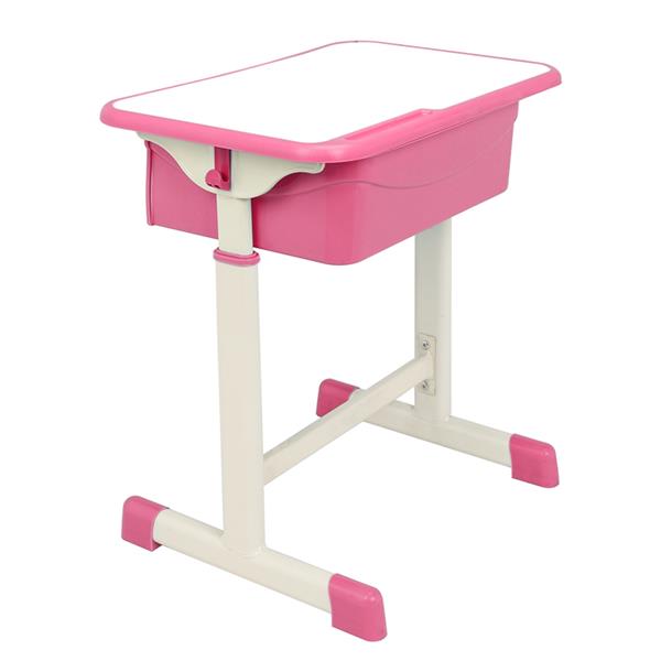 Kit de escritorio y silla ajustable para estudiantes, color rosa 