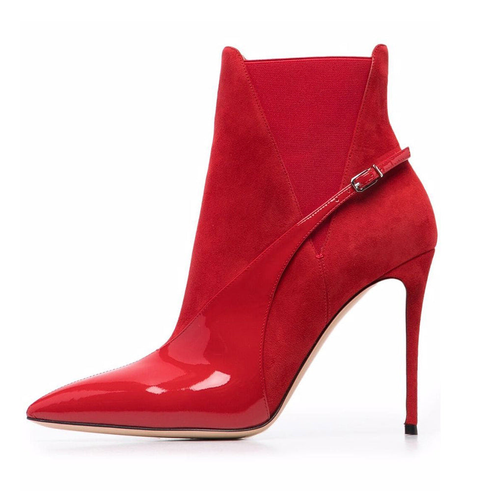 Women's Pointed Toe Stiletto Heel Ankle Boots