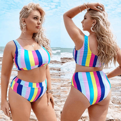 Bikini dividido de talla grande para mujer