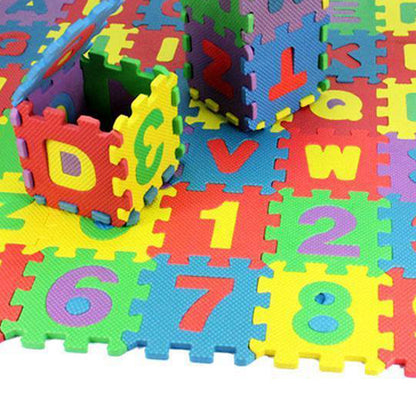 36Pcs/Set Child Kids Novelty Alphabet Number EVA Foam Puzzle