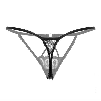 Sexy Lace Strap G-String Hollow out Elastic Thong