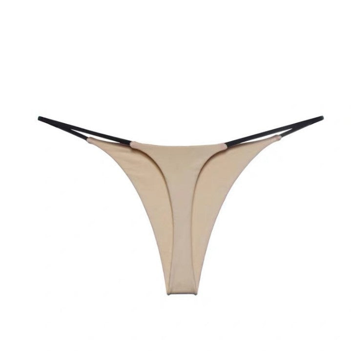 Tanga sexy con correa fina de doble capa para mujer