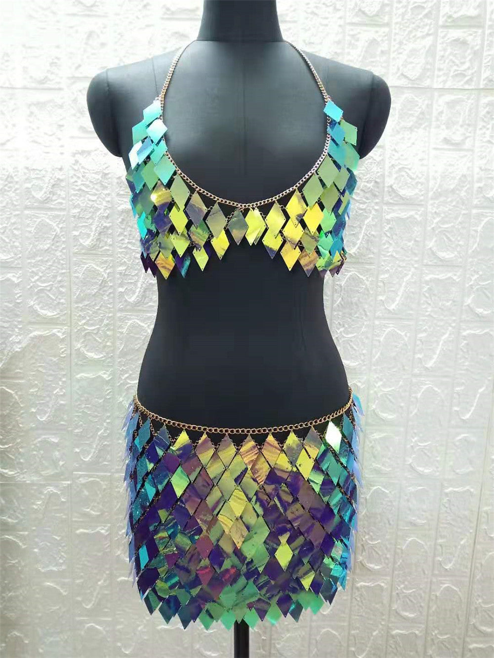 Beach Vacation Handmade Metal Sequin Set