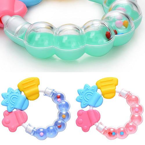 1Pc Lovely Baby Kids Infant Teether Rattles Pacifier Bell Molar Safety Tooth Care