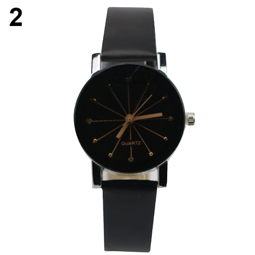 Alloy Faux Leather Quartz Sports Dress Wrist Watch