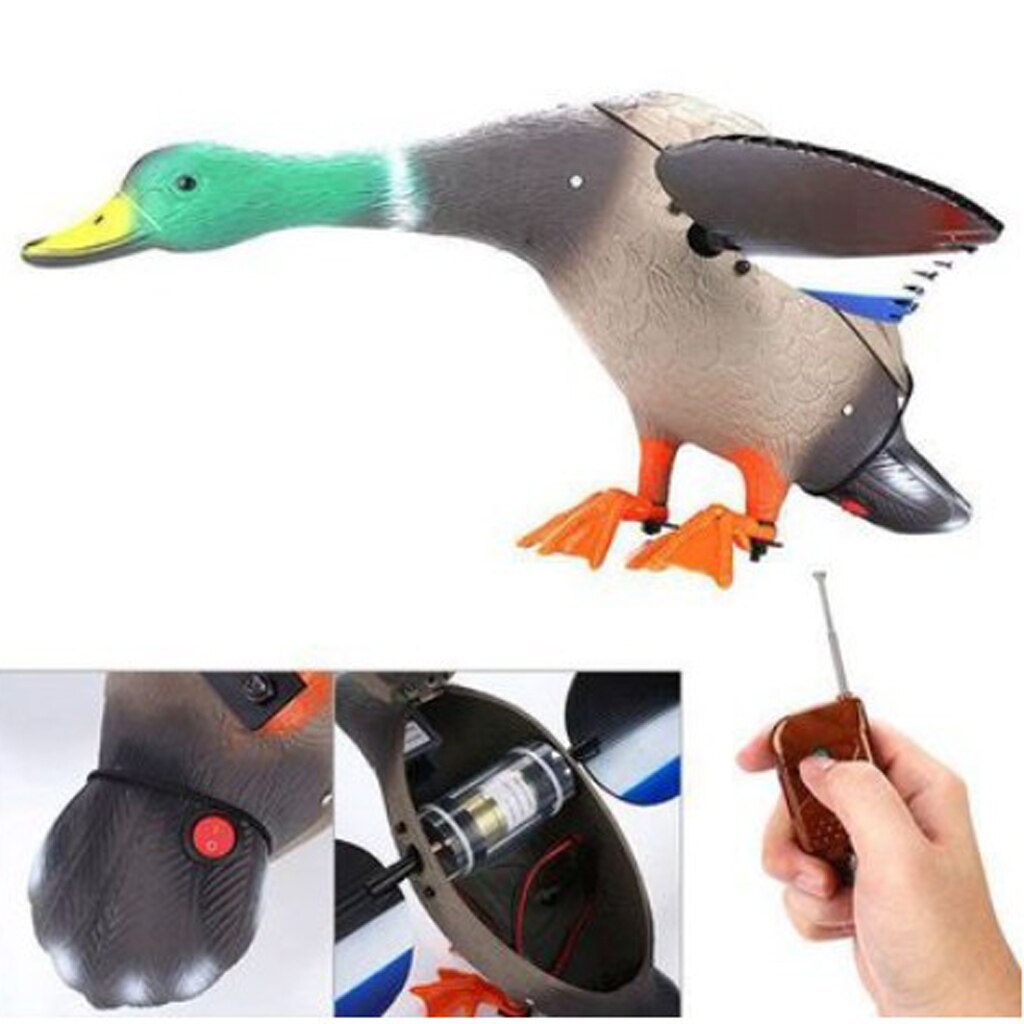 3D Flying Duck Decoy Fishing Shooting Lure & Garden Decor Lawn Ornaments