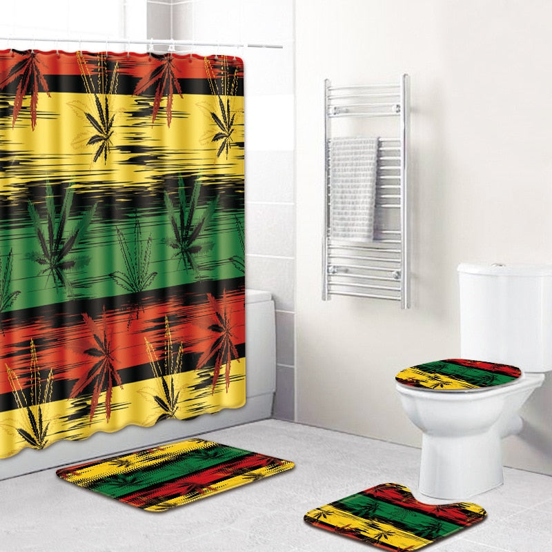 Impresión 3 d hoja de arce baño ducha baño decoración del hogar