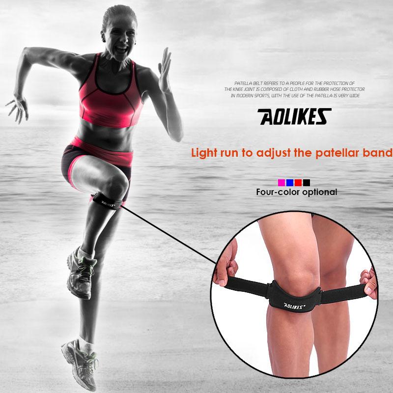 Aolikes 1PCS Adjustable Knee Patellar Tendon Support Strap Band Support Brace Pads for Running basketball Outdoor Sport - The Styky Shack