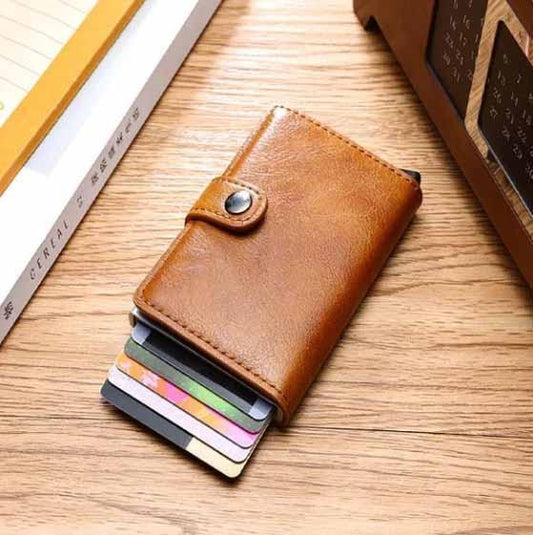 Anti-magnetic card holder wallet