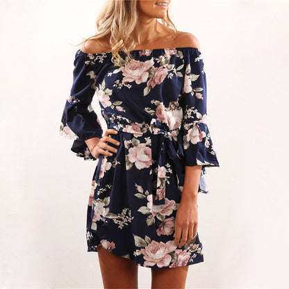 Women's Sexy Off-the-Shoulder Dress