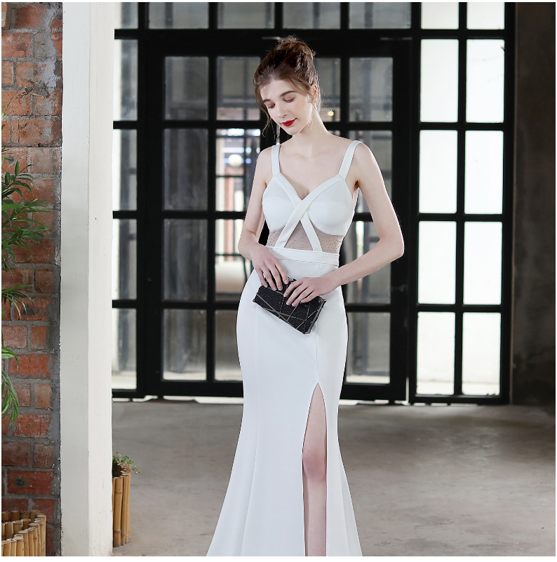 Wedding Model Hollow Exhibition Dress