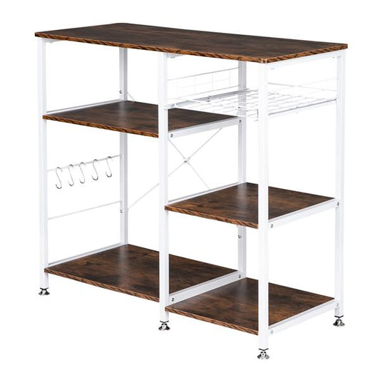 3-Tier Industrial Kitchen Baker's Rack Utility Microwave Oven Stand Storage Cart Workstation Shelf