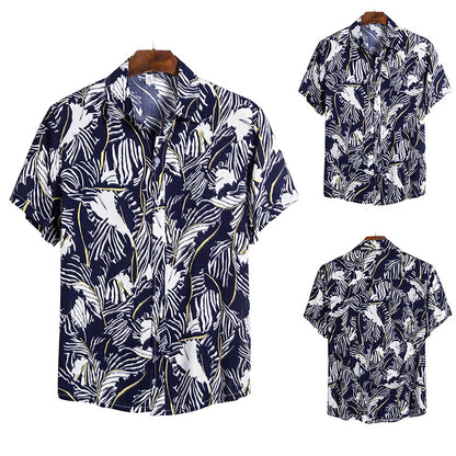 ON SALE!!! 50% OFF!!! Pattern casual short sleeve shirt