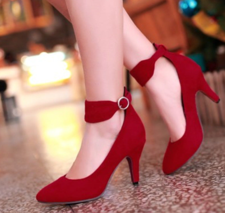 Women's shoes pointed high heels