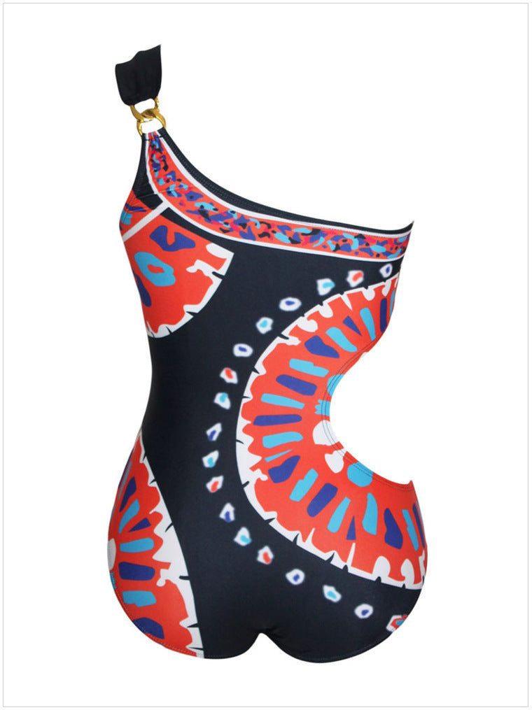 ON SALE!!! 50% OFF!!! Dynamic Print Side Cut Out swimsuit