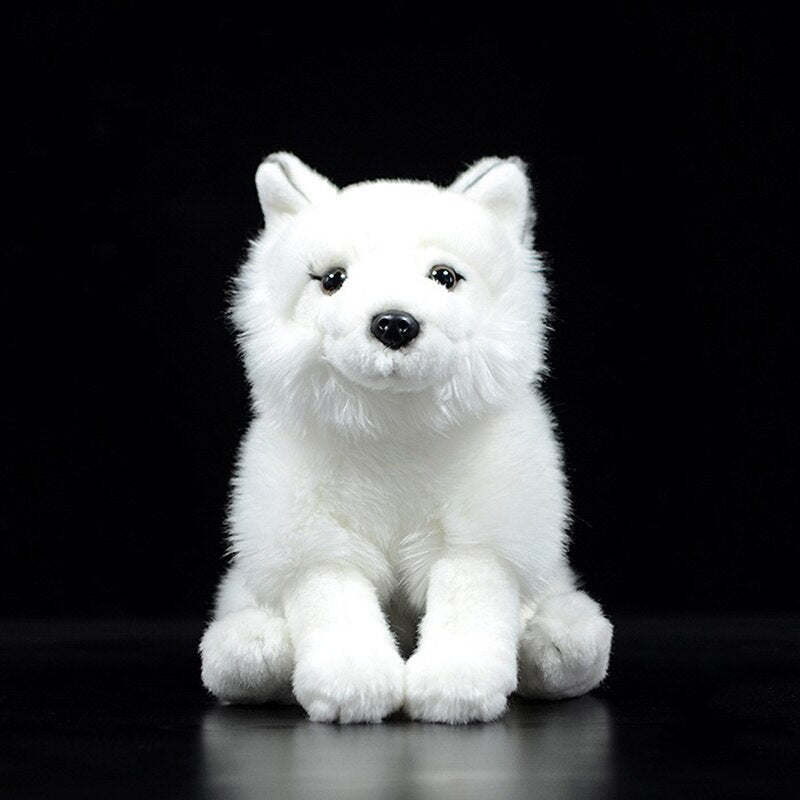 Arctic fox plush doll