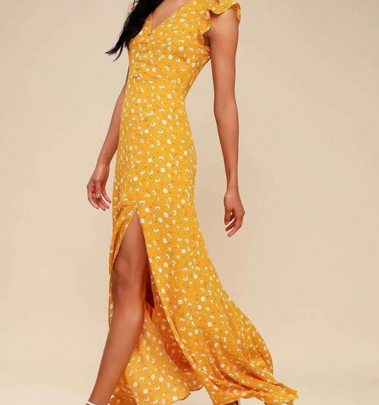 ON SALE!!! 50% OFF!!! Beautiful Long Flowing Summer Dress