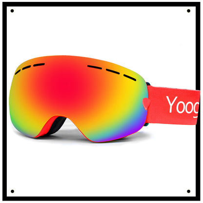 Adult double-layer ski goggles