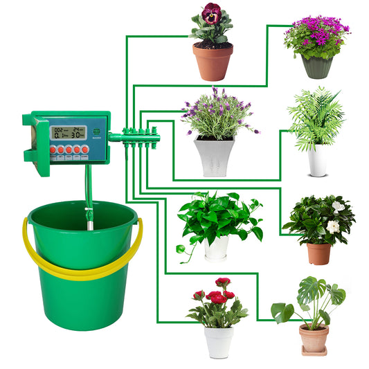 Automatic Micro Home Drip Irrigation Watering Kits System Sprinkler with Smart Controller for Garden - The Styky Shack