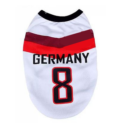 8 Country World Cup Soccer Jersey For Dog Cool Breathable Dog Vests Puppy Outdoor Sportswear Football Clothes - The Styky Shack