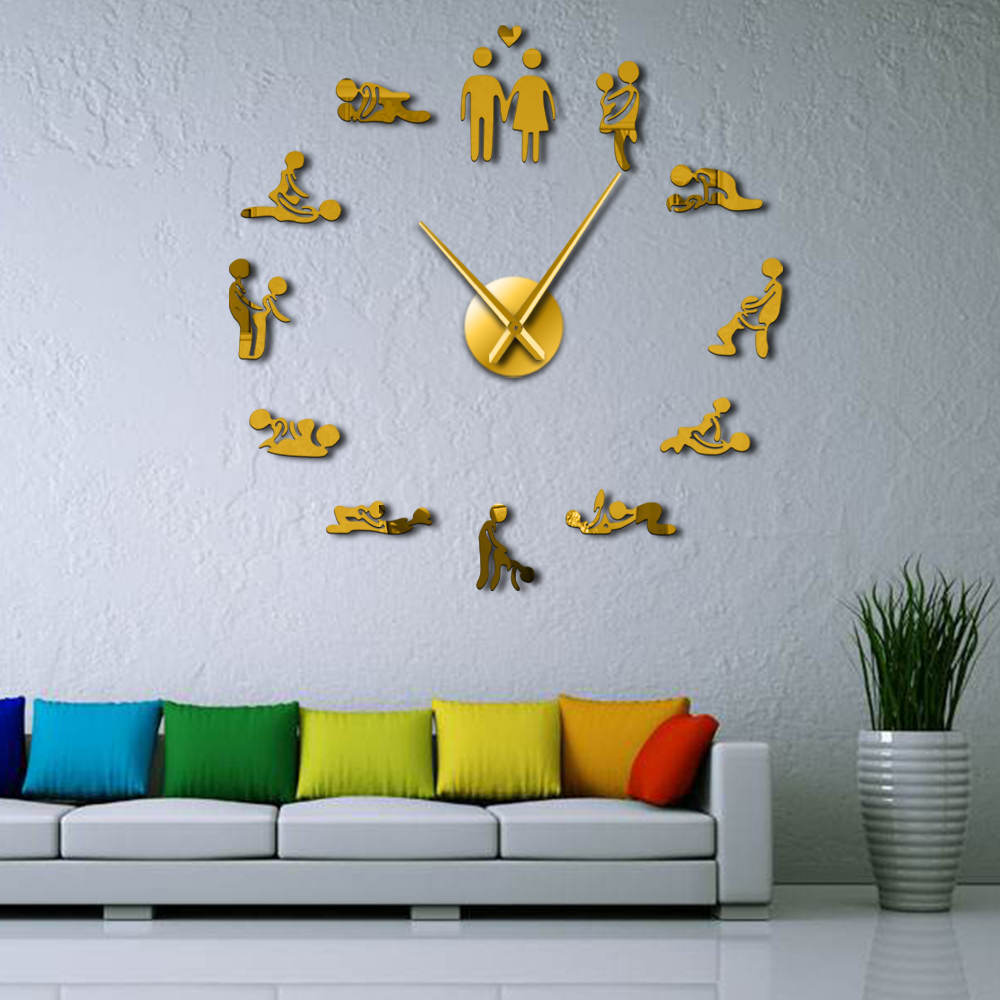 Adult interest wall clock stereo