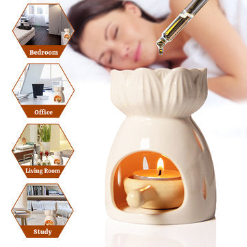 White Flower Oil Burner