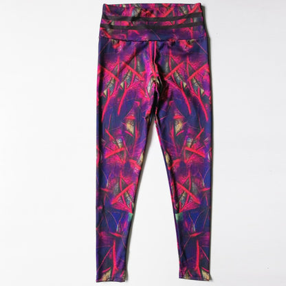 ON SALE!!! 50% OFF!!! Leaf print fitness yoga pants