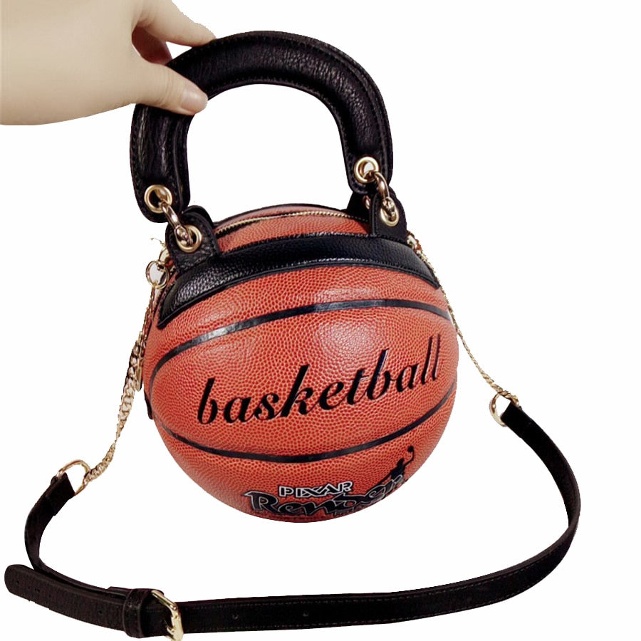 Basketball Shape Bags For Women Messenger Bag Women's Bag Luxury Handbags Women Bags Round Creative - The Styky Shack