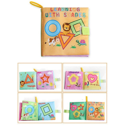 4 Styles Baby Intelligence Development Learning Colorful Picture Cloth Book For Children Early Education Supplies