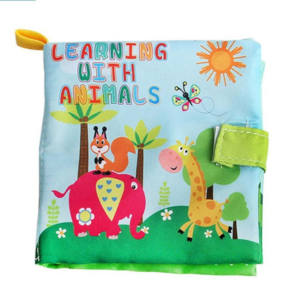 4 Styles Baby Intelligence Development Learning Colorful Picture Cloth Book For Children Early Education Supplies