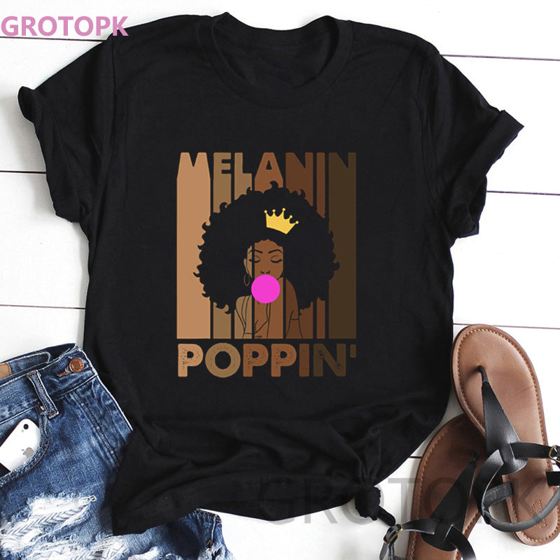 "Nubian Lady" Fashion Print Ladies Shirt