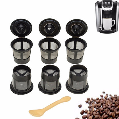 6Pcs Reusable Coffee Pod Filters Mesh Holder Replacements for Keurig K-Cup