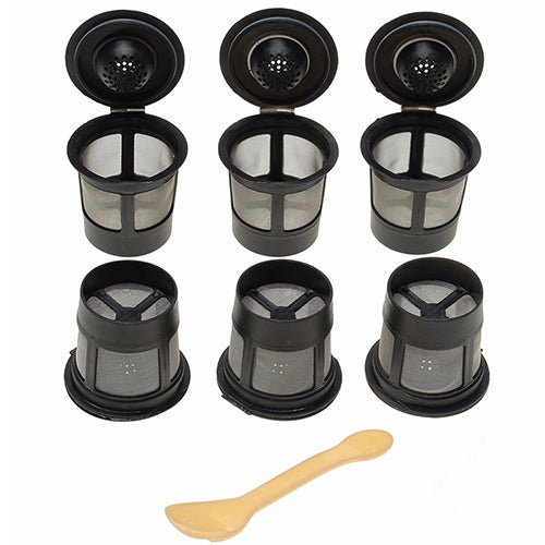 6Pcs Reusable Coffee Pod Filters Mesh Holder Replacements for Keurig K-Cup