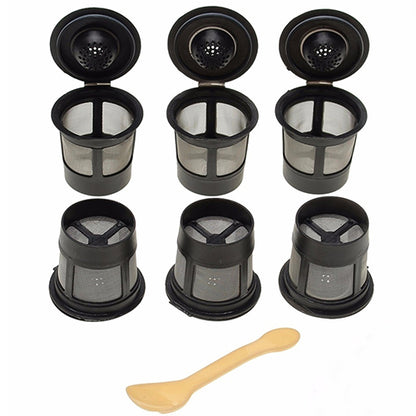 6Pcs Reusable Coffee Pod Filters Mesh Holder Replacements for Keurig K-Cup