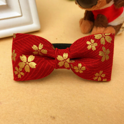 Adorable gato perro mascotas Bowknot pajarita corbata flor Collar ropa decoración