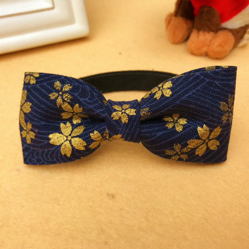 Adorable Cat Dog Pets Bowknot Bow Tie Necktie Flower Collar Clothes Decoration