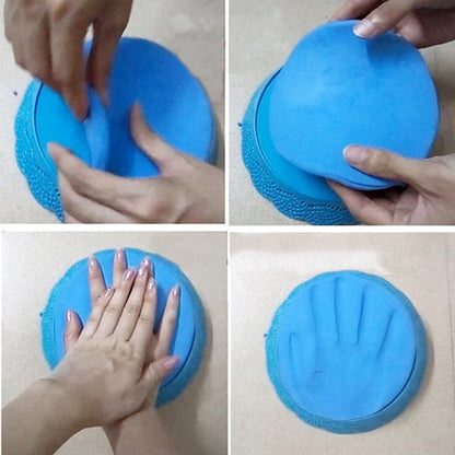 2 Pack Air Drying Soft Clay Baby Handprint Footprint Imprint Casting Record Growing