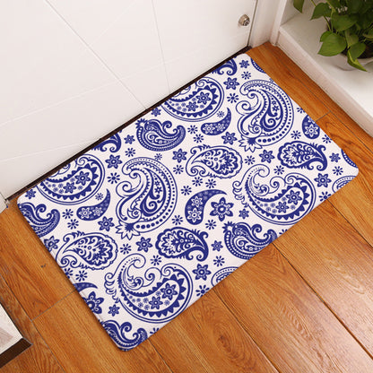 40 x 60cm Durable Flowers Paisley Print Entryway Doormat Decorative Non-Slip Mat