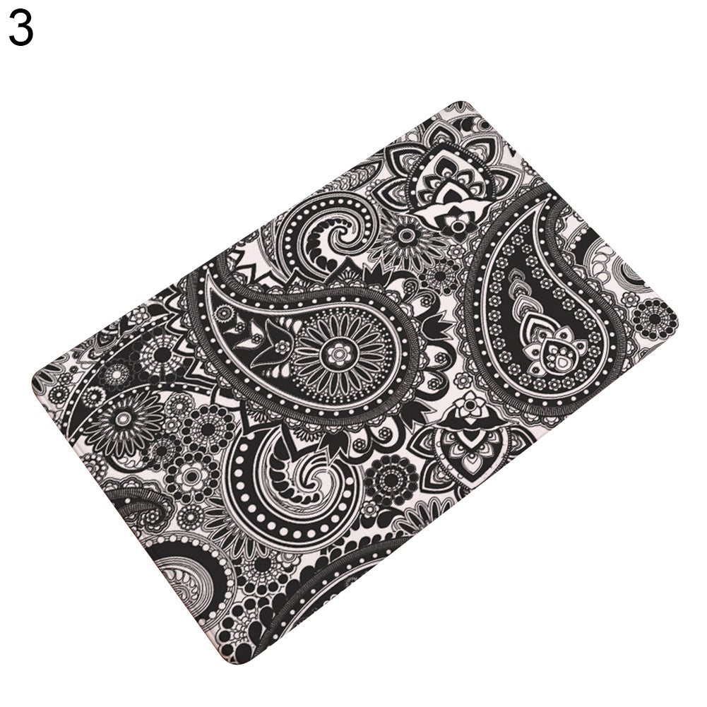 40 x 60cm Durable Flowers Paisley Print Entryway Doormat Decorative Non-Slip Mat