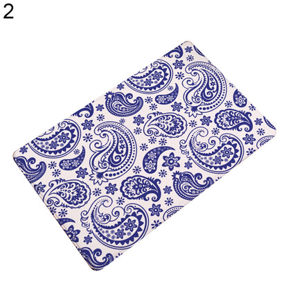 40 x 60cm Durable Flowers Paisley Print Entryway Doormat Decorative Non-Slip Mat