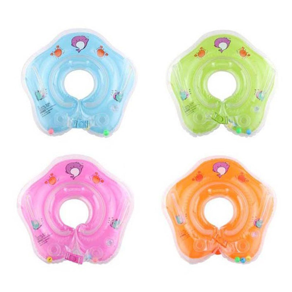 Baby Newborn Infants Bath Swimming Aids Neck Float Inflatable Safety Ring