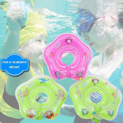 Baby Newborn Infants Bath Swimming Aids Neck Float Inflatable Safety Ring