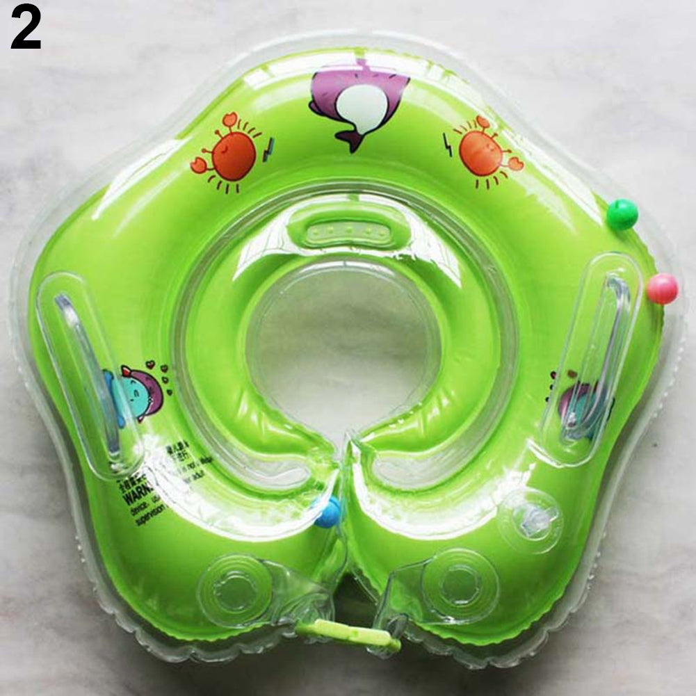 Bebé recién nacido niños baño natación ayuda flotador de cuello anillo de seguridad inflable