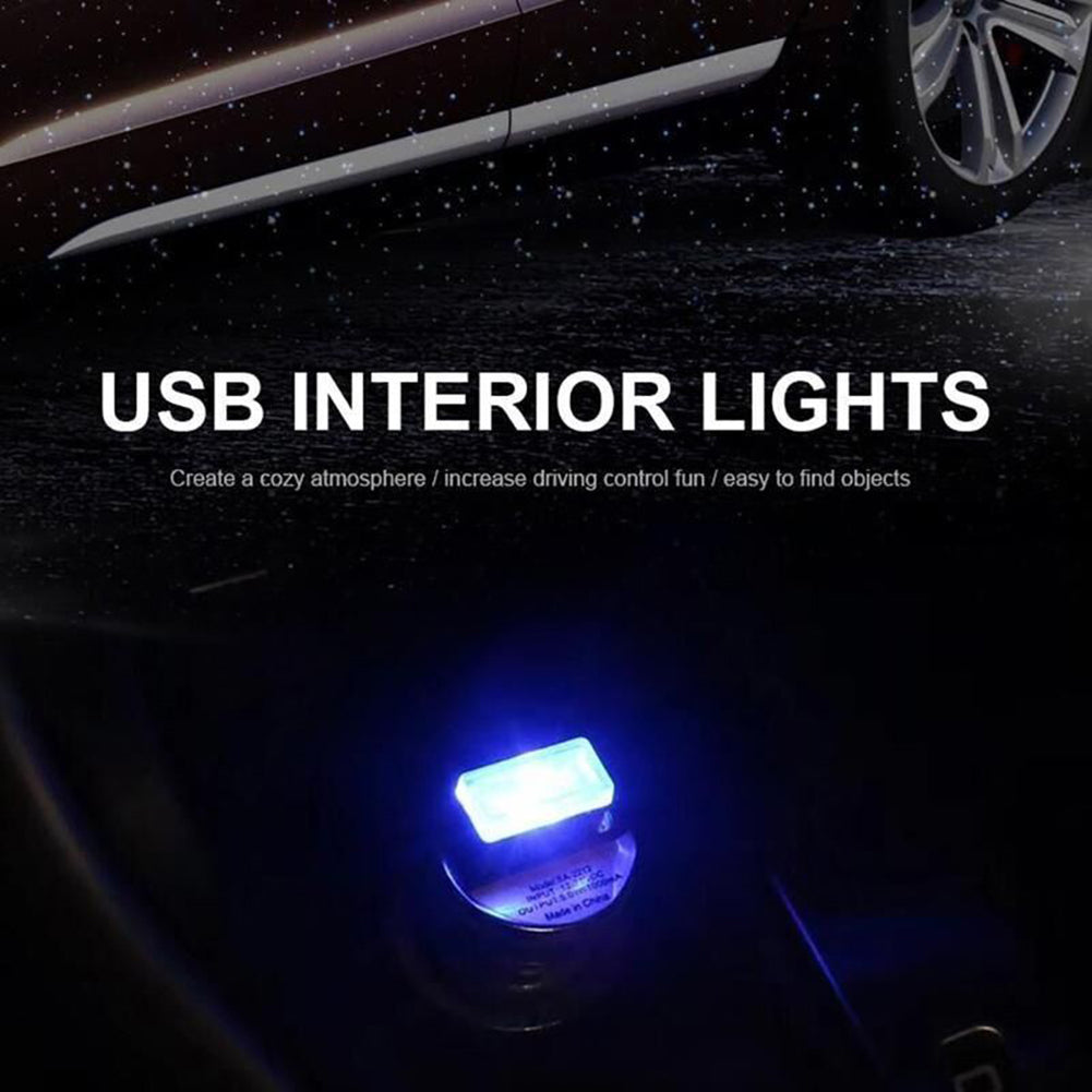 Kit de iluminación LED de lámpara de luz nocturna USB Mini interior de coche de 5V