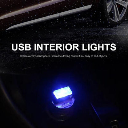 5V Car Interior Mini USB Night Light Lamp LED Lighting Kit