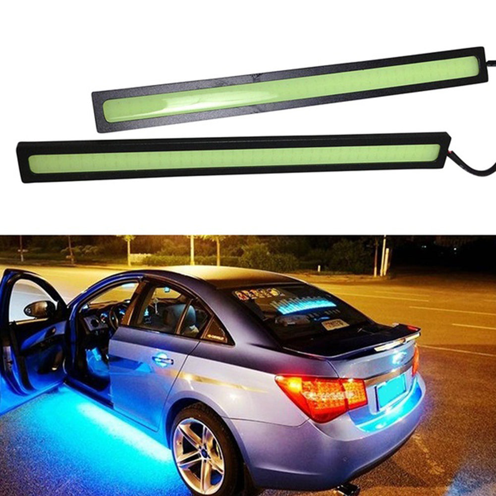 2 uds luces LED COB superbrillantes impermeables para coche 12V para lámpara de conducción antiniebla DRL