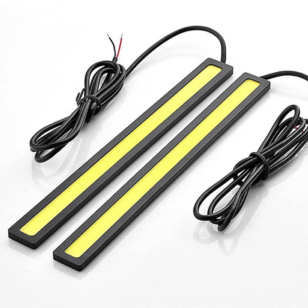 2 uds luces LED COB superbrillantes impermeables para coche 12V para lámpara de conducción antiniebla DRL