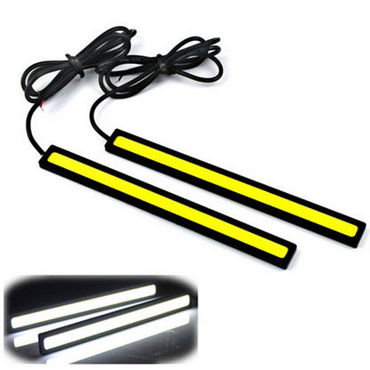 2 uds luces LED COB superbrillantes impermeables para coche 12V para lámpara de conducción antiniebla DRL